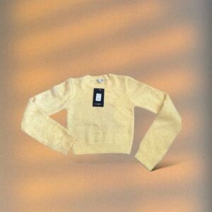 Yellow Crop Sweater